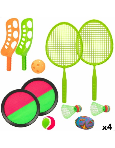 Racquet Set Colorbaby Exterior 4-in-1 20 x 43,5 x 0,5 cm (4 Units)