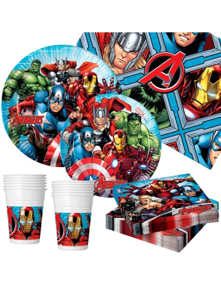 Set Articoli per feste The Avengers 89 Pezzi