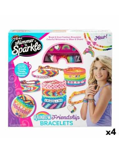 Kit de création de bracelets Cra-Z-Art Friendship Plastique 15 x 23 x 0,1 cm (4 Unités)