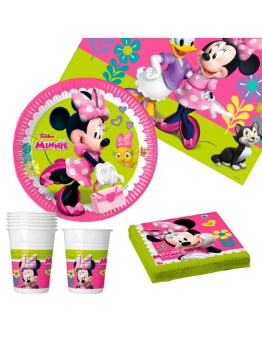 Set d'articles de fête Minnie Mouse 37 Pièces