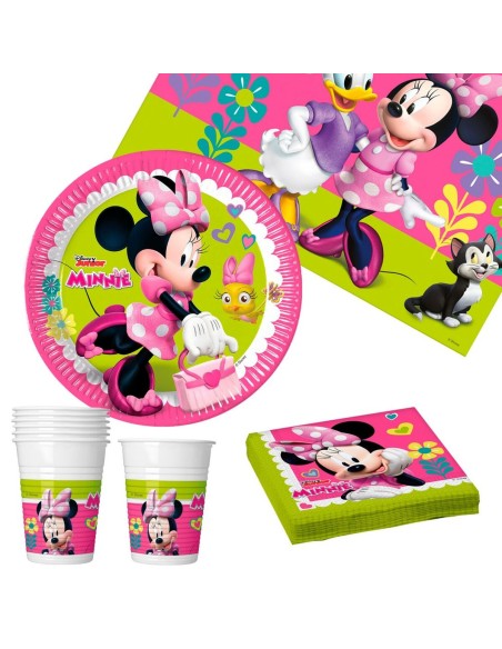 Set Articoli per feste Minnie Mouse 37 Pezzi