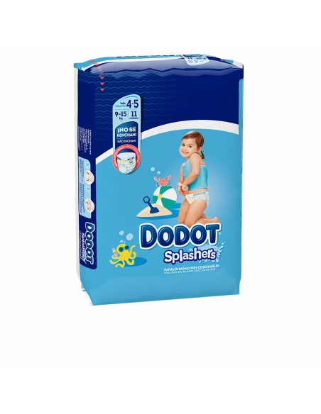 Disposable nappies Dodot Splashers 4-5 9-15 kg (11 Units)