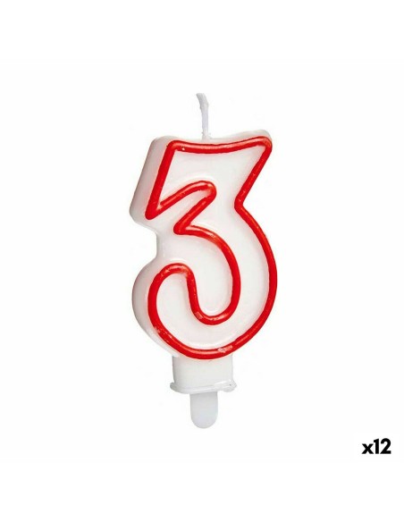 Candela Compleanno Numeri 3 (12 Unità)