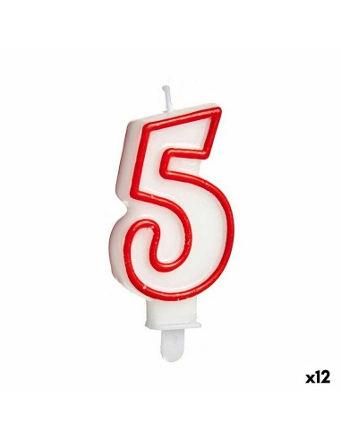 Candela Compleanno Numeri 5 (12 Unità)