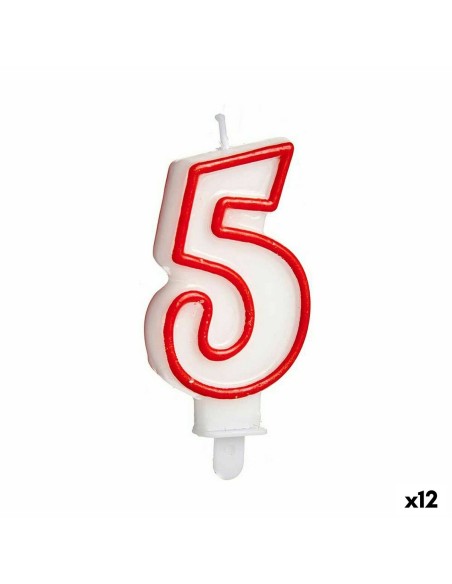 Candela Compleanno Numeri 5 (12 Unità)