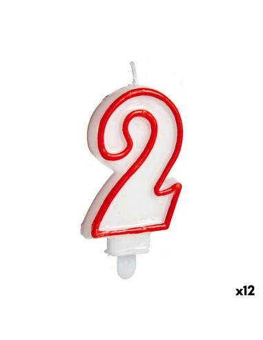 Bougie Numéro 2 Anniversaire (12 Unités)