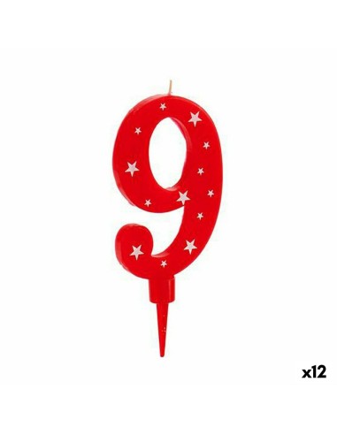 Candela Compleanno Numeri 9 (12 Unità)