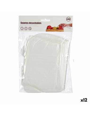 Gants Jetables Lot Transparent Plastique (12 Unités)