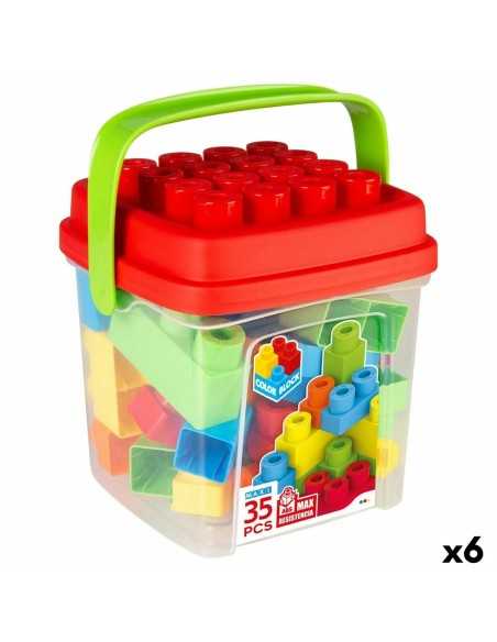 Construction set Color Block Basic Bucket 35 Pieces (6 Units)