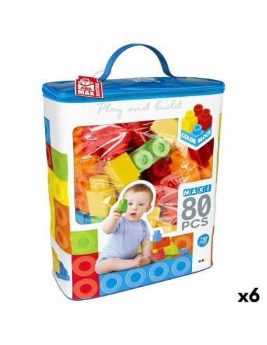 Construction set Color Block Basic Bag 80 Pieces (6 Units)