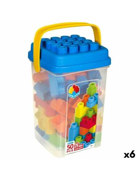 Construction set Color Block Basic Bucket 50 Pieces (6 Units)