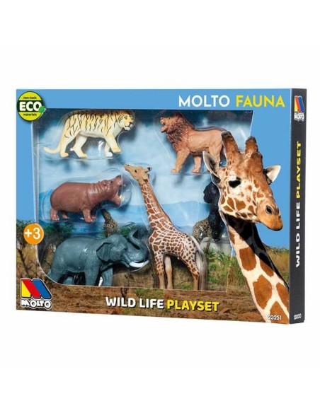 Set 6 Animali Selvaggi Moltó Plastica