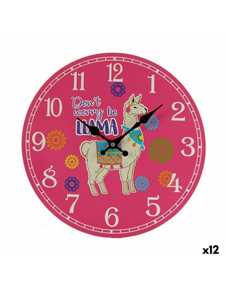 Orologio da Parete Fiamma 3 x 33,8 x 33,8 cm (12 Unità)