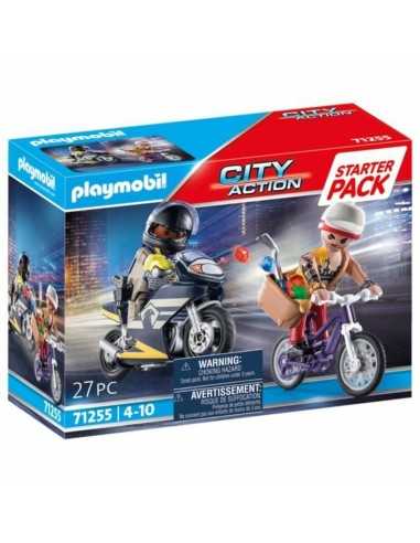 Playset di Veicoli Playmobil City Action - Agent and Thief 71255 27 Pezzi 