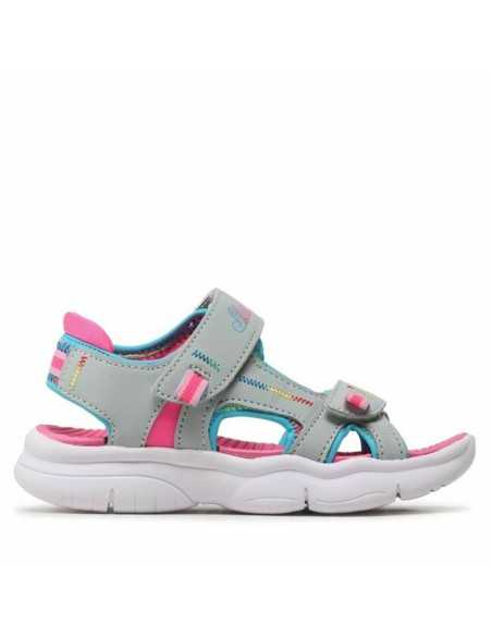 Sandali per Bambini Skechers Flex Splash Grigio