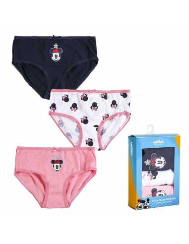 Pack of Girls Knickers Minnie Mouse 3 Units Multicolour