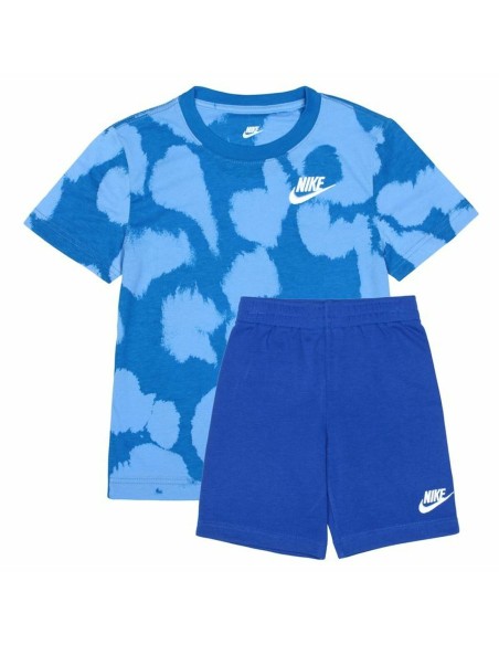 Completo Sportivo per Bambini Nike Dye Dot Azzurro