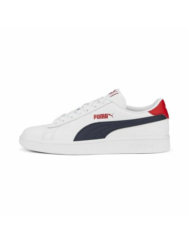 Sports Shoes for Kids Puma Smash V2 L White