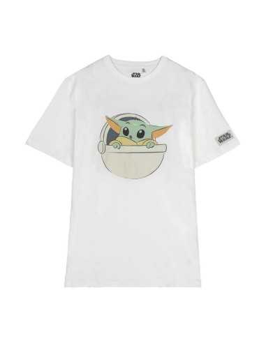 Kurzarm-T-Shirt für Kinder The Mandalorian Weiß