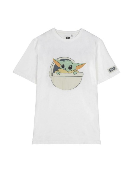 Maglia a Maniche Corte per Bambini The Mandalorian Bianco