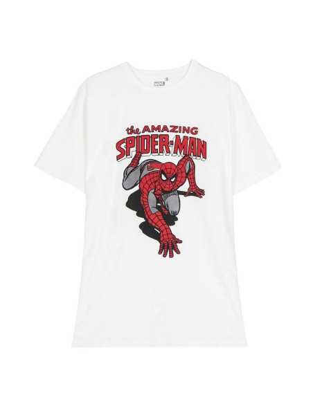 Maglia a Maniche Corte per Bambini Spider-Man Bianco