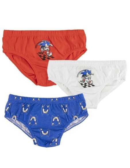 Lot de slips Sonic 3 Unités Multicouleur