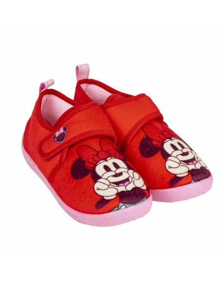 Ciabatte da casa Minnie Mouse Rosso Velcro