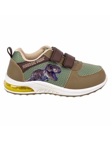 LED Trainers Jurassic Park Velcro Green