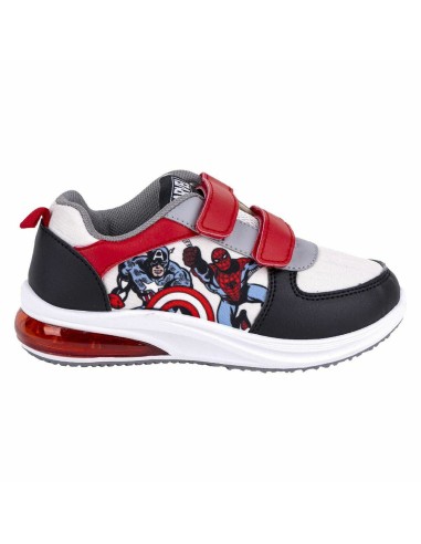 LED Trainers The Avengers Velcro Black