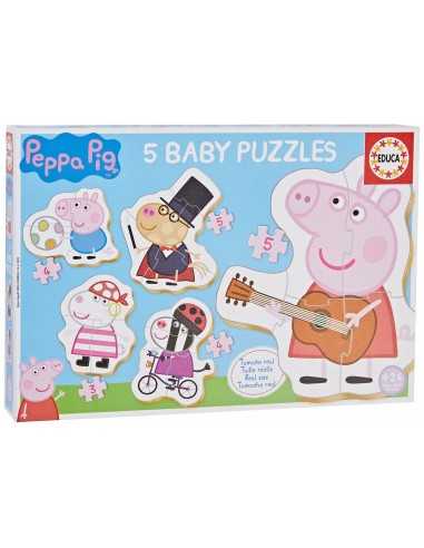 Set di 5 Puzzle Peppa Pig Baby 