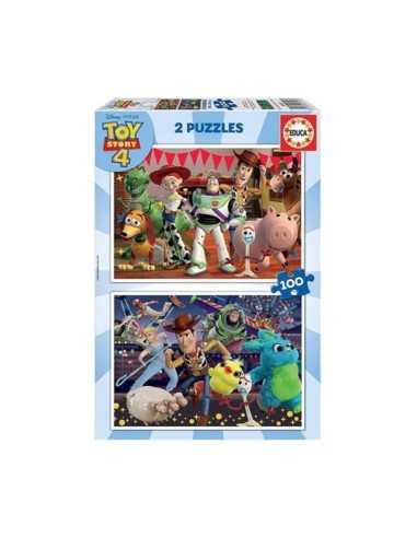 Set de 2 Puzzles Toy Story Ready to play 100 Pièces 40 x 28 cm 