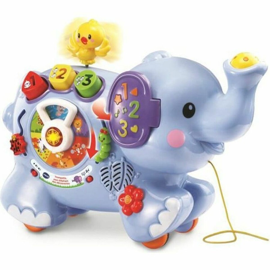 Jouet interactif pour bébé Vtech Baby Trumpet, My Elephant of Discov