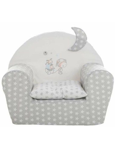 Kindersessel Stars 44 x 34 x 53 cm Grau