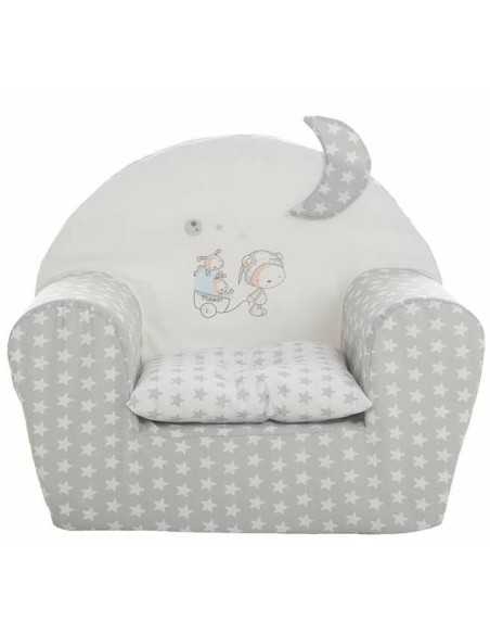 Child's Armchair Stars 44 x 34 x 53 cm Grey