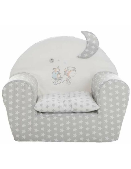 Kindersessel Stars 44 x 34 x 53 cm Grau