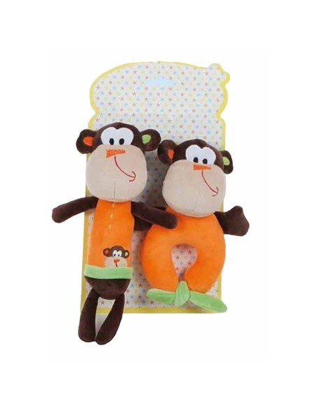 Peluche Hochet 2 Unités Singe 18 cm