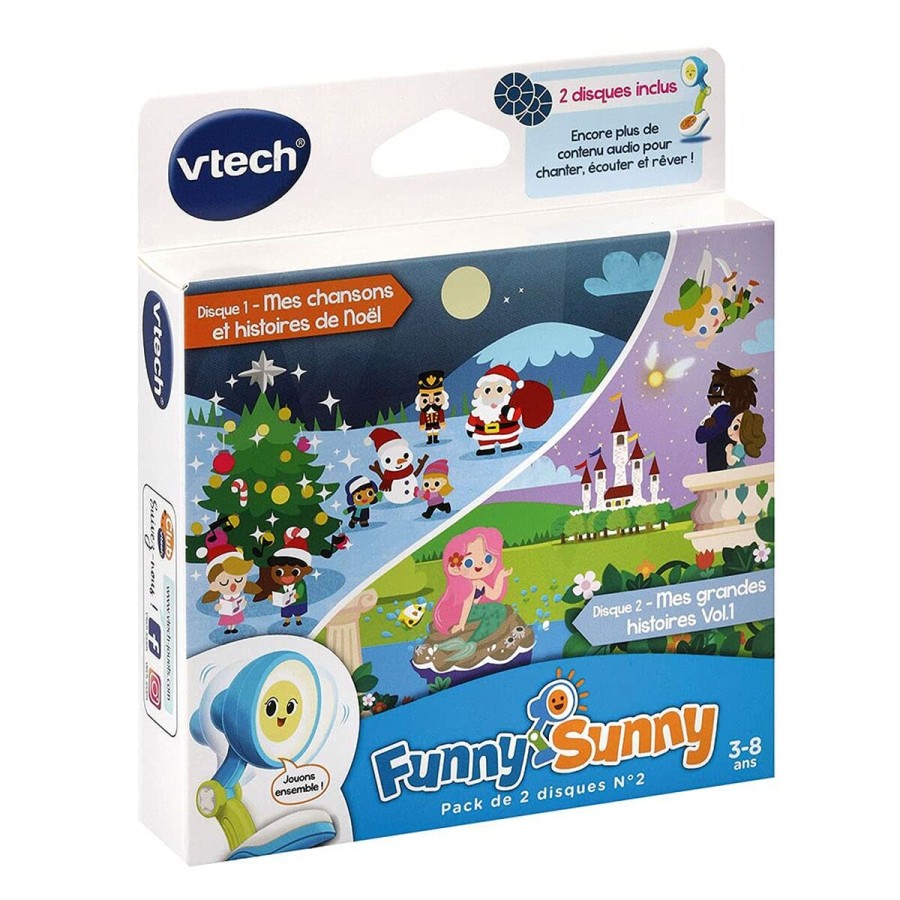 Giocattolo Interattivo per Bambini Vtech Funny Sunny - Pack 2 Discs N
