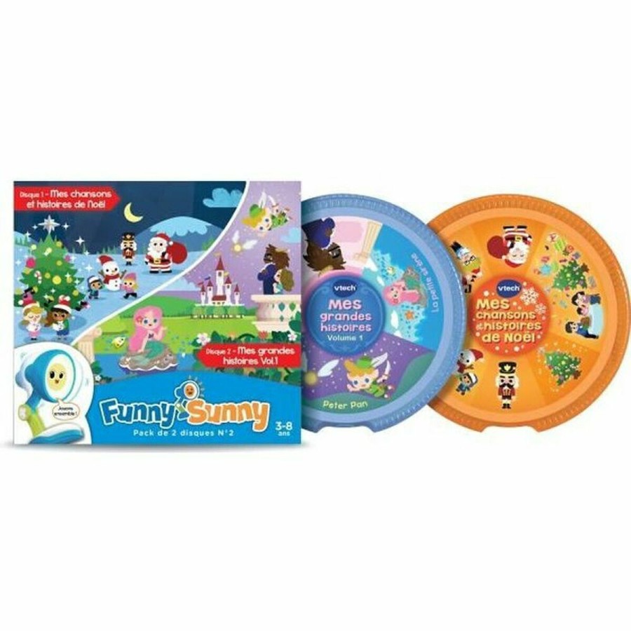 Giocattolo Interattivo per Bambini Vtech Funny Sunny - Pack 2 Discs N