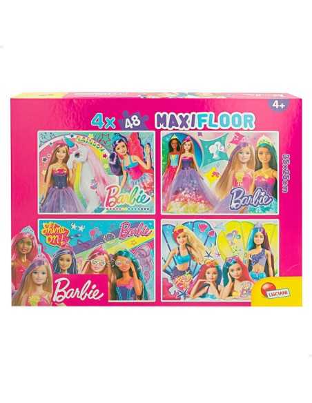 Set de 4 Puzzles Barbie MaxiFloor 192 Pièces 35 x 1,5 x 25 cm