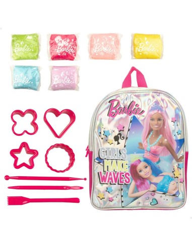 Creative Modelling Clay Game Barbie Fashion Rucksack 14 Pieces 600 g