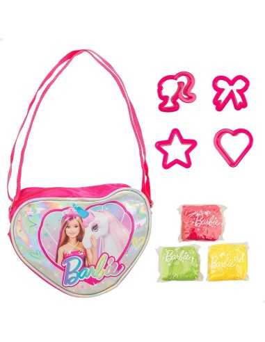 Gioco Creativo di Plastilina Barbie Fashion Borsa 8 Pezzi 300 g