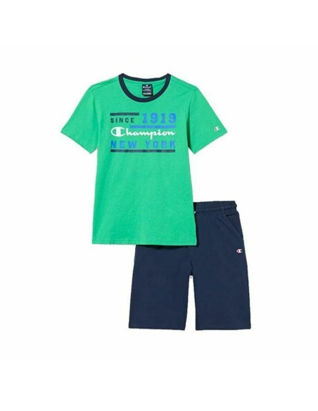 Children's Sports Outfit Champion Green 2 Pieces Lime green