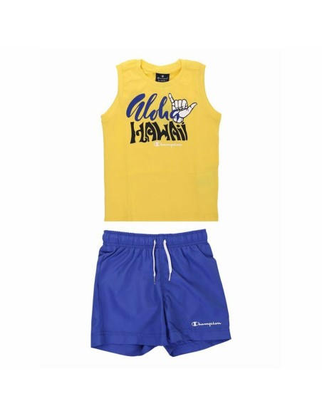 Children's Sports Outfit Champion Yellow 2 Pieces