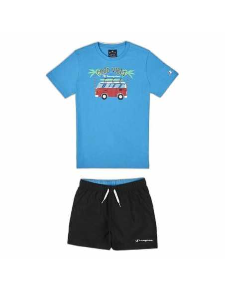 Completo Sportivo per Bambini Champion Azzurro 2 Pezzi Acquamarina