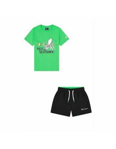 Completo Sportivo per Bambini Champion Verde 2 Pezzi