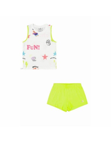 Ensemble de Sport pour Enfants Champion Blanc 2 Pièces