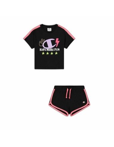 Completo Sportivo per Bambini Champion Nero 2 Pezzi