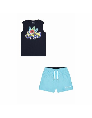 Completo Sportivo per Bambini Champion Azzurro 2 Pezzi