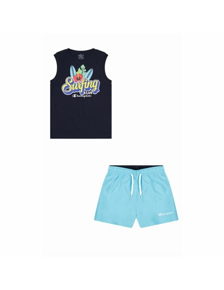 Completo Sportivo per Bambini Champion Azzurro 2 Pezzi