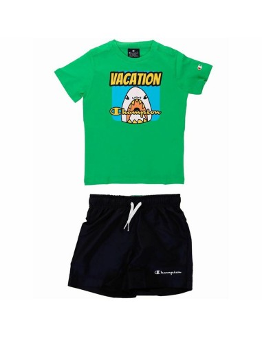 Completo Sportivo per Bambini Champion Verde 2 Pezzi